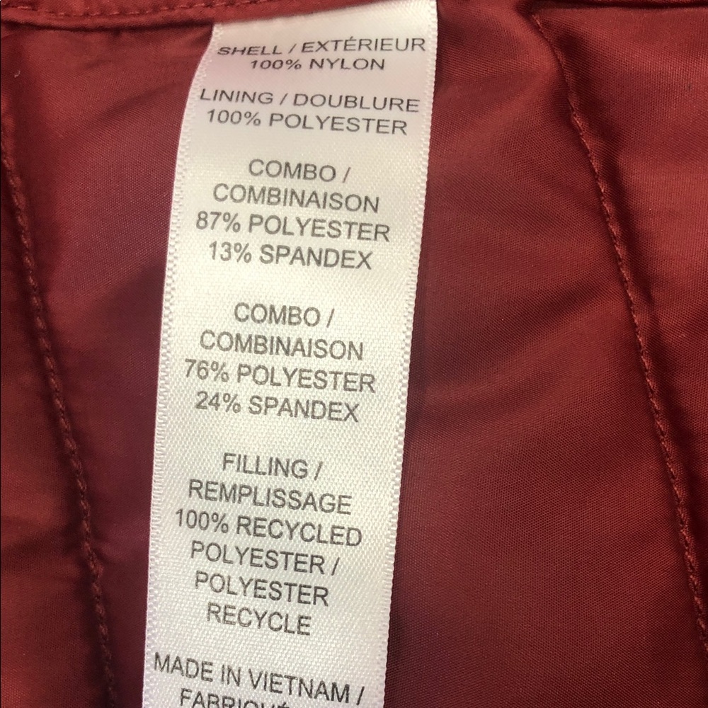 Reitmans Active Burgundy Hooded Lightweight Jacket – Women’s XS - Picture 9 of 9